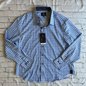 CONSTRUCT SLIM FIT 4 WAY STRETCH Button Down Shirt Mens XL NEW NWT Tech Fabric - Picture 1 of 11