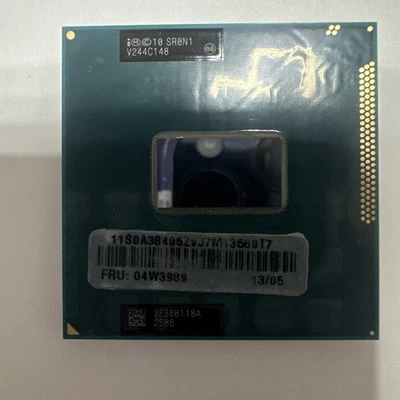 INTEL CORE i3-3110M MOBILE 2.4 GHZ SR0N1 CPU CPU originale Ivy Bridge Socket G2 - Immagine 1 di 2