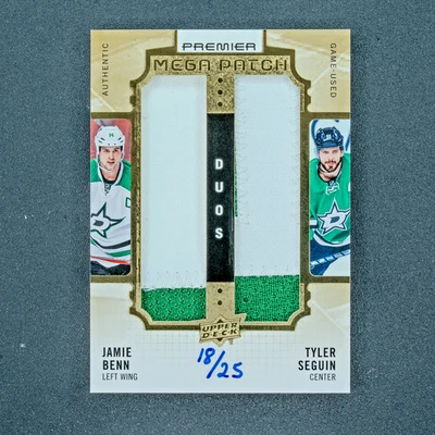 2016-17 Upper Deck Premier Jamie Benn Tyler Seguin Mega Patch Duos /25 #PMP2-JT - Image 1 of 3