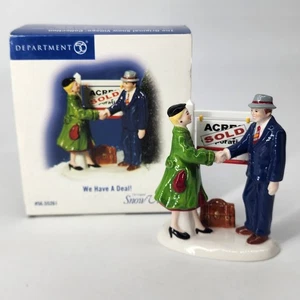 Department 56 Snow Village- We Have a Deal! #55261 - Retired - Realtor - NICE! - Picture 1 of 8