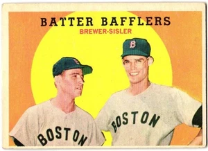 1959 Topps - Tom Brewer, Dave Sisler #346 (A) en muy buen estado+ - Imagen 1 de 2