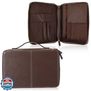 Clysee Top Grain Leder Bibelhülle für Männer Frauen Büffel Echtleder Bi - Bild 1 von 5