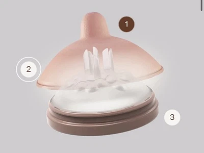 Emulait The Anatomy Bottle Bundle In Light Color - 1 Bottle/3 Nipple Pack/2 Lids - Image 1 of 4