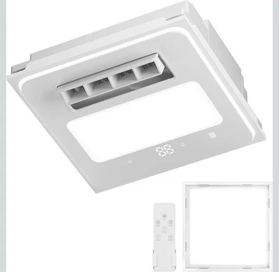 20 Inch Modern Low Profile Ceiling Fan with Light and Remote - Flush Mount - Image 1 of 4