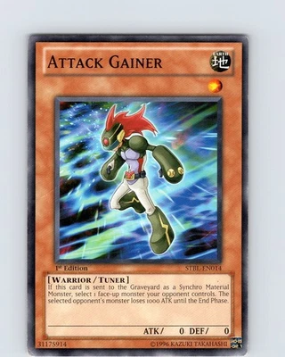 Yu-Gi-Oh TCG Attack Gainer STBL-EN014 1st Edition Common Card Played MP - Image 1 of 2