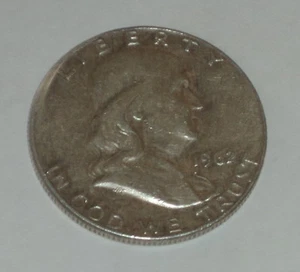 1962-D FRANKLIN HALF DOLLAR NICE - Picture 1 of 2