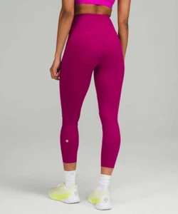 Lululemon Base Pace High-Rise Crop 23"Magenta Purple - Picture 1 of 4