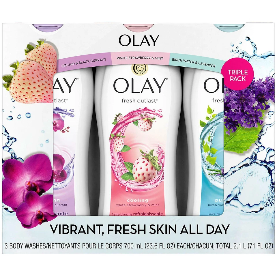 Olay Ultra Feuchtigkeit Duschgel mit Sheabutter (3er-pack) 698ml - Bild 1 von 1