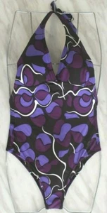 Arena Women Swimsuit Purple Swimming Costume Vintage Bathing One Piece 32 Pool M - Picture 1 of 11