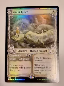 Giant Killer - FOIL SHOWCASE - Throne of Eldraine - Magic the Gathering MTG Nice - Picture 1 of 2
