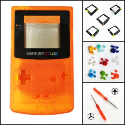 Nintendo Game Boy Color GBC Replacement Housing Shell Screen Orange BUTTONS! - Image 1 of 3