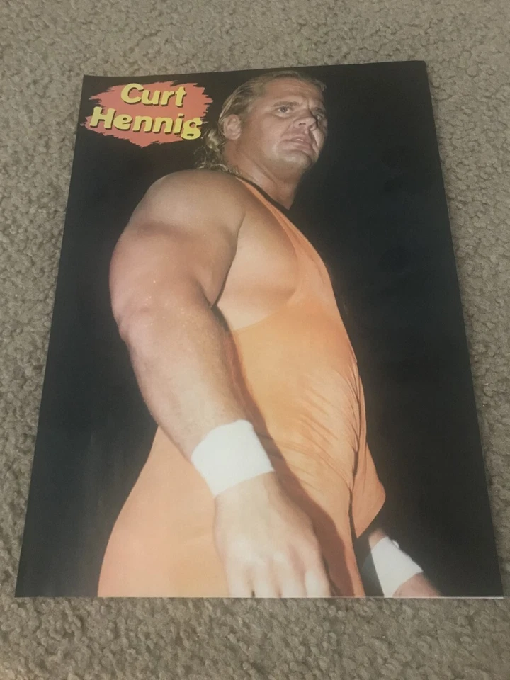 Foto pinup de lucha libre vintage de CURT HENNIG WCW 1998 AWA WWF años 90 MR. PERFECTO Foto 1 de 1