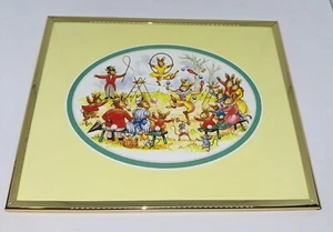 RARE NEW Royal Doulton Bunnykins Bunny Rabbit Circus Framed Picture Print *READ* - Bild 1 von 16