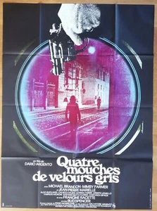FOUR VELVET FLIES silver dario horror original cinema posters 160x120 - Picture 1 of 1