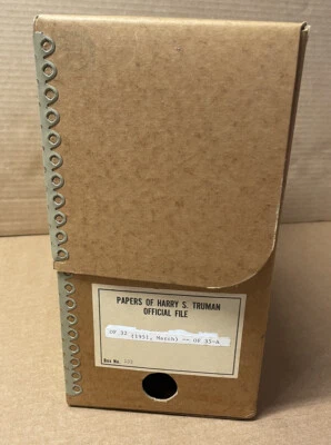 Caja de archivo de documentos originales Harry S. Truman Biblioteca del Presidente Kansas City 🇺🇸 *6 Foto 1 de 4