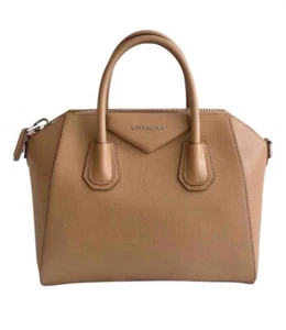 Givenchy Antigona Small Handbag Beige Silver Hardware - Picture 1 of 9