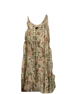 Vestido para mujer The Kooples mediano floral multicolor sin mangas con llamaradas - Imagen 1 de 4