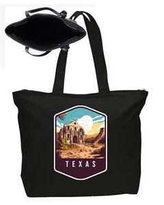 PERESONALIZED Tote Bag Texas State Poster Art Travel Bag Canvas Tote XL - Picture 1 of 4