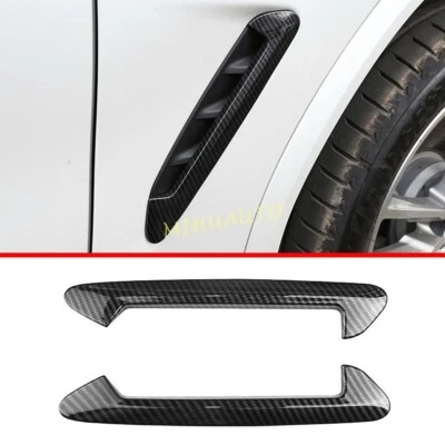 Carbon Fiber Front Side Fender Vent Cover Trim For 2018-2022 BMW X3 G01/X4 G02 — 第 1/4 张图片