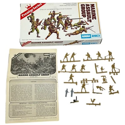 Aurora Marine Assault Group 1/72 Model Kit 22 US Leatherneck Figure Prestige - Image 1 of 4