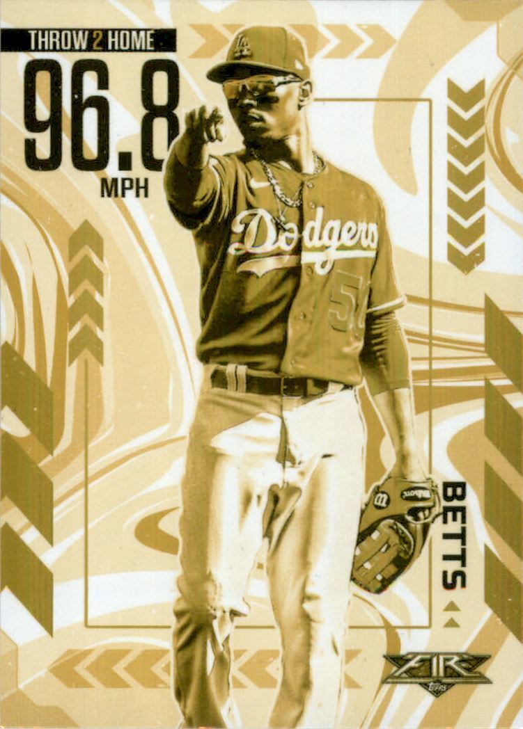 2020 Topps Fire Arms Ablaze Gold Minted #AA11 Mookie Betts