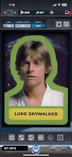 Topps Star Wars Digital Card Trader Luke Skywalker 1977 Series 2 Sticker Award
