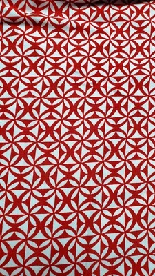 Tela elástica Jersey rojo roto blanco 2 yardas X 58" Foto 1 de 2