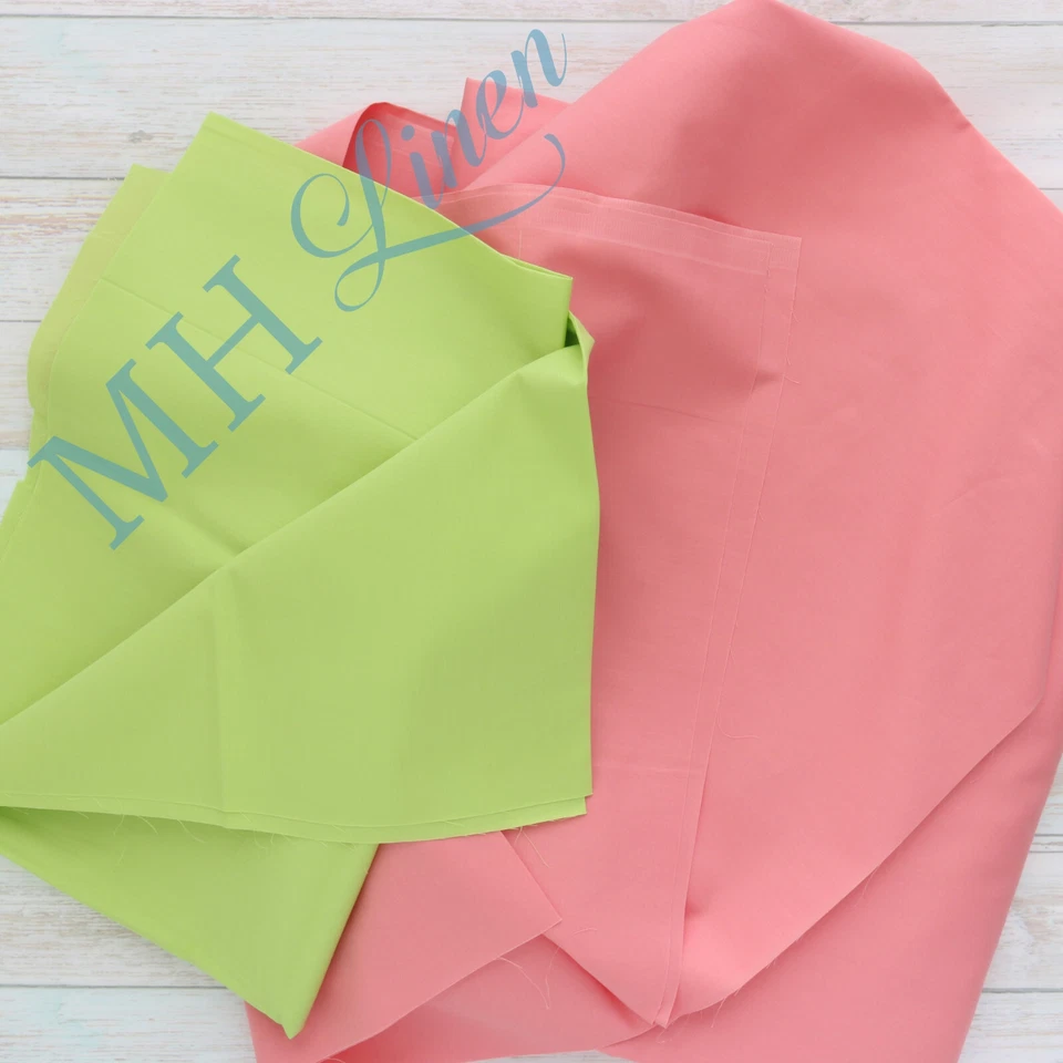 Tela de algodón peinado percal muchos colores hecha en Italia 122" de ancho, 200TC, 110 g/m² Foto 1 de 2