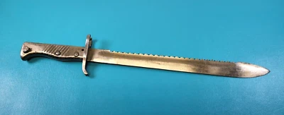Rare WWI German Ersatz Model 1915 Bayonet Bavarian Sawback 98/05 Regiment Marks - Image 1 of 4
