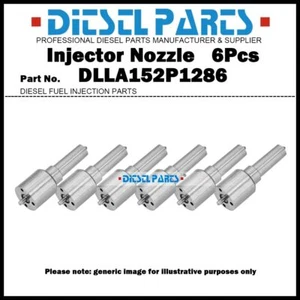 Boquilla inyectora de combustible diésel 6 piezas DLLA152P1286 para DAF XF95 12,6 L 1606963 1453001 - Imagen 1 de 5
