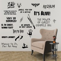 Wall DecalDoggy Horror Movie Quote Smile You Son Of A Bitch Vinyl Decal Car