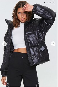 hooded puffer jacket forever 21