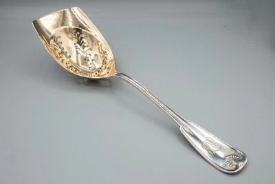 Tiffany & Co Sterling Silver Palm 1871 Cracker Scoop Pierced Serving Spoon 9 3/8 - Image 1 of 4