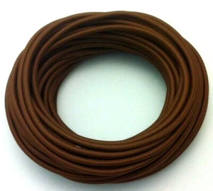 Cable Textil 1x0, 75mm ² un Solo Núcleo 1-adrig Marrón Corzo Redondo Lámpara 1a - Imagen 1 de 1