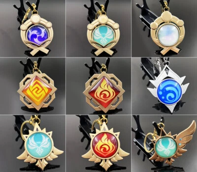 Genshin Impact Liyue Vision Llavero Metal Llavero Ojo Original Dios Regalo Foto 1 de 4