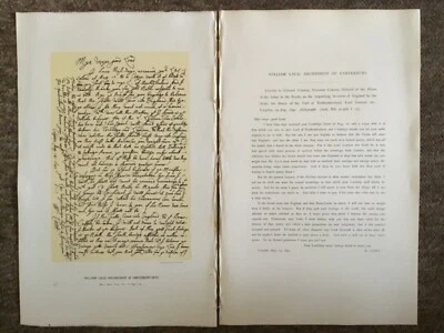 1640 WILLIAM LAUD, ARCHBISHOP OF CANTERBURY LETTER VINTAGE DOCUMENT (Over 126yo) - Image 1 of 4