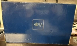 MIKASA Princess  Crystal Frosted Triple Oval Photo Frame 8 x 13.25 New In Box. - Picture 1 of 5