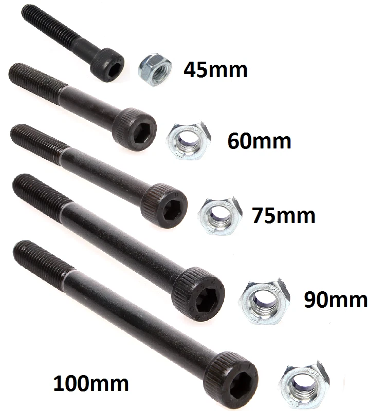 F26 M8 Stunt-Scooter Tret-Roller Rollen Schraube Deck Gabel Achse + Mutter