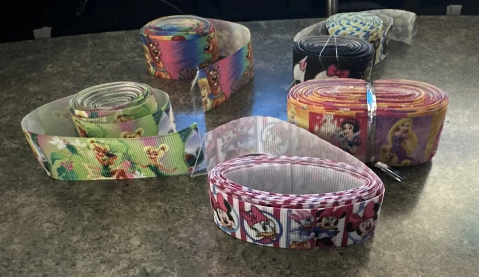 Movie Characters Ribbon Lot Minions, Tinkerbell, Scooby, Disney Monster High - Image 1 of 4