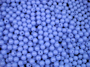 Beads Plastic 6mm Round Blue Bell 25g DIY Jewellery Spacers Jewelry  - Picture 1 of 1