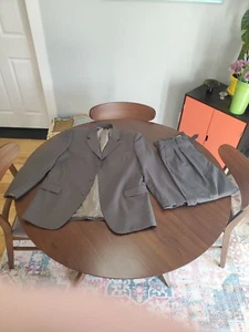 Caravelli Two Peice Suit Charcoal Grey Jacket And Pants 34x32/ Jacket 40R - Picture 1 of 12