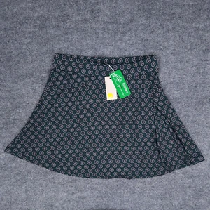 Boden Skirt Womens 8 R Green Floral Stretch Viscose Flower All Over Print - Picture 1 of 13