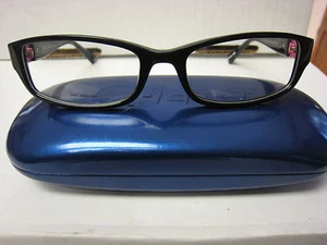 DEBRA VALENCIA Eyeglass Frames 803V BLACK 52-17-135 With Case New - Picture 1 of 1