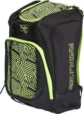 Молодежь бейсбол софтбол рюкзак желтый хаос сумка держит Gear шлем 2 биты большой - Изображение 1 из 4