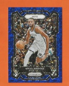2023-24 PRIZM FAST BREAK BLUE DISCO PRIZM MIKAL BRIDGES #d 022/150 NETS - Picture 1 of 2
