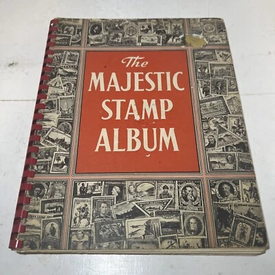 Vtg The Majestic Stamp Collection Book Stamp Collection Various Countries World - Image 1 of 4