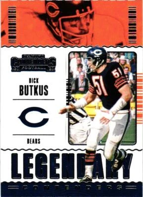 2020 Panini Contenders #LC-DBU Dick Butkus Legendary Contenders - Image 1 of 2