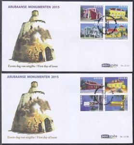 Arubu Issue FDC 2015 (211) Monuments - Picture 1 of 1