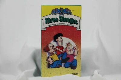 Kid Video The Three Stooges Vol. 1, 4 Color Cartoons VHS - Larry, Moe & Curly - Image 1 of 4