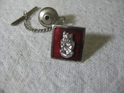 Rare Vintage CONESTOGA WAGON Red Enamel Men's Tie Tack Lapel Pin ~ - Image 1 of 4